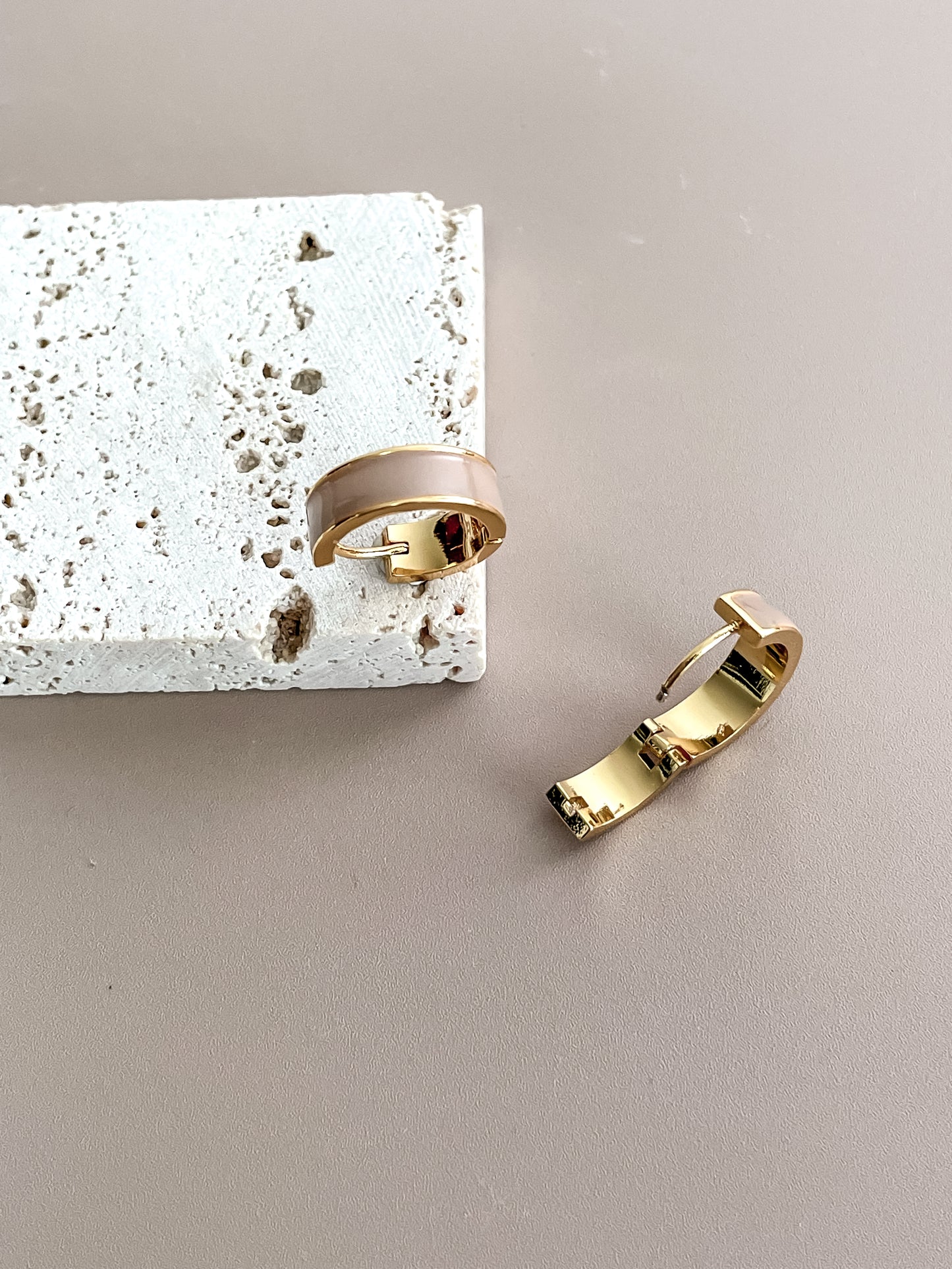 Simple Enamel Hoops