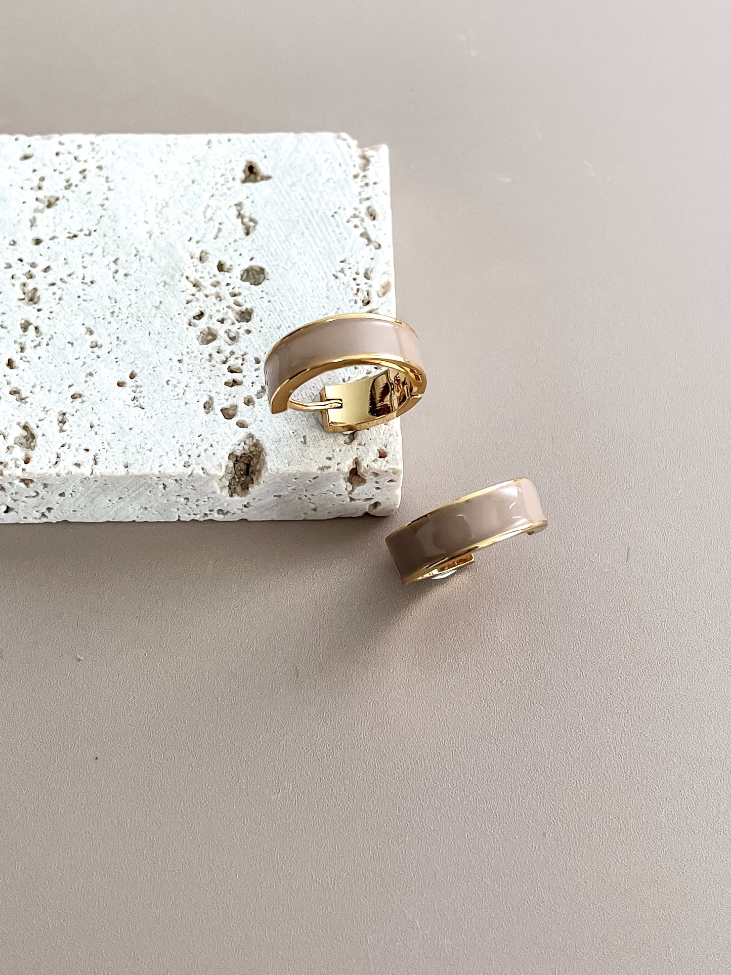 Simple Enamel Hoops