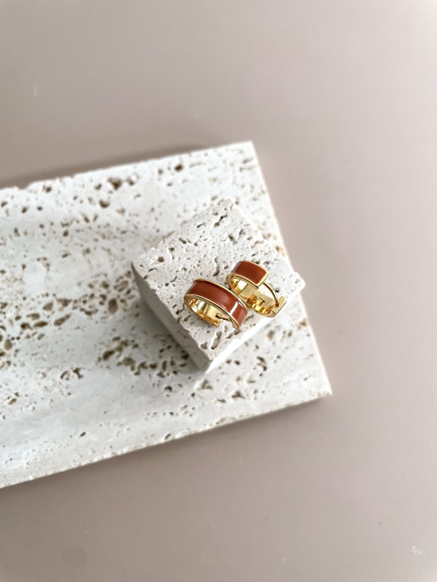 Simple Enamel Hoops