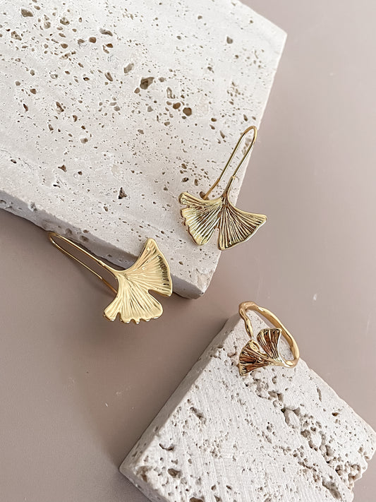 Ginkgo Leaf Jewelry Set