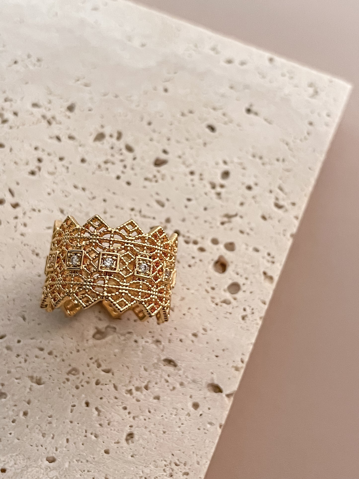Gold Lace Ring