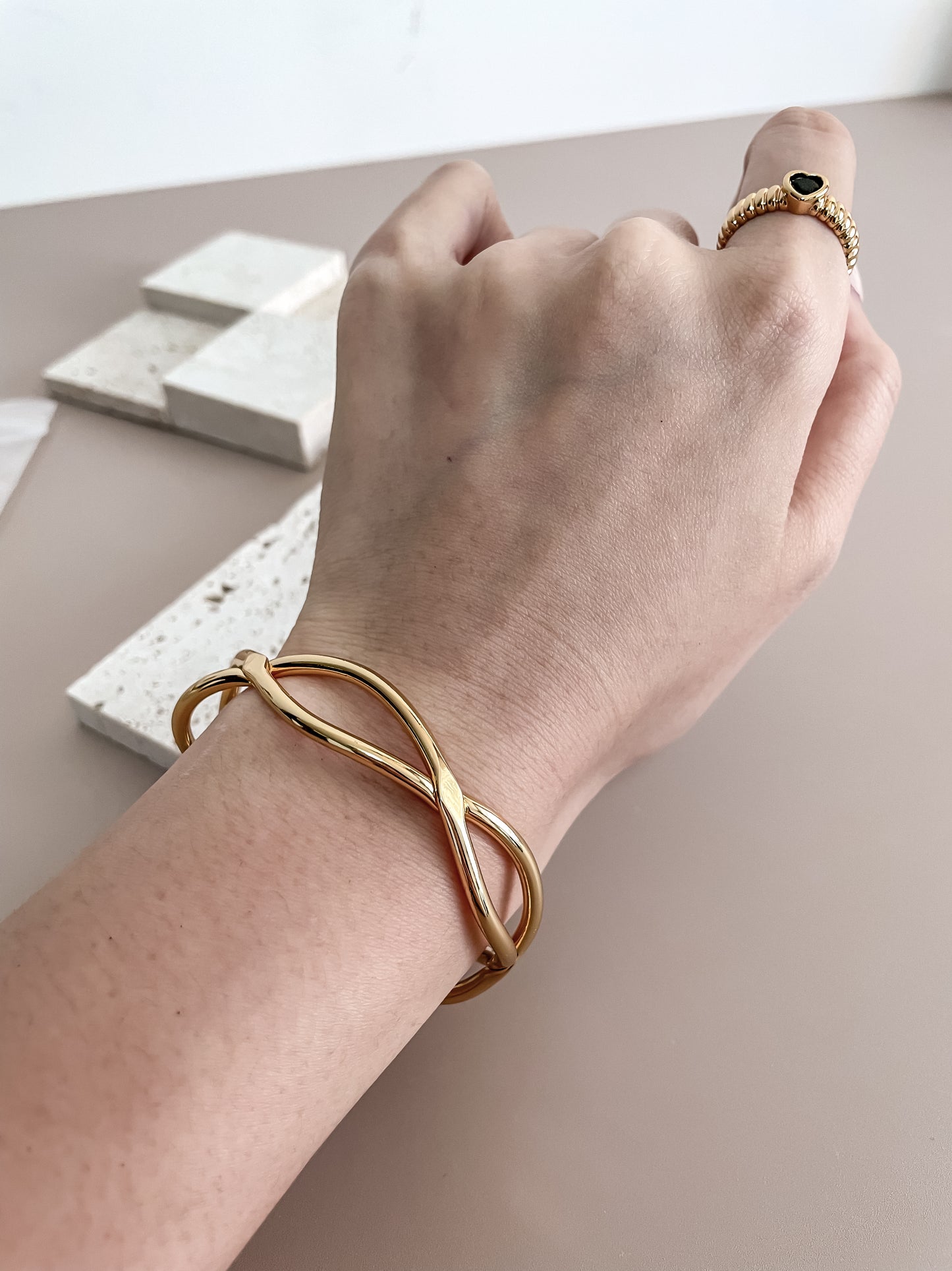 Gold Wire Adjustable Bracelet
