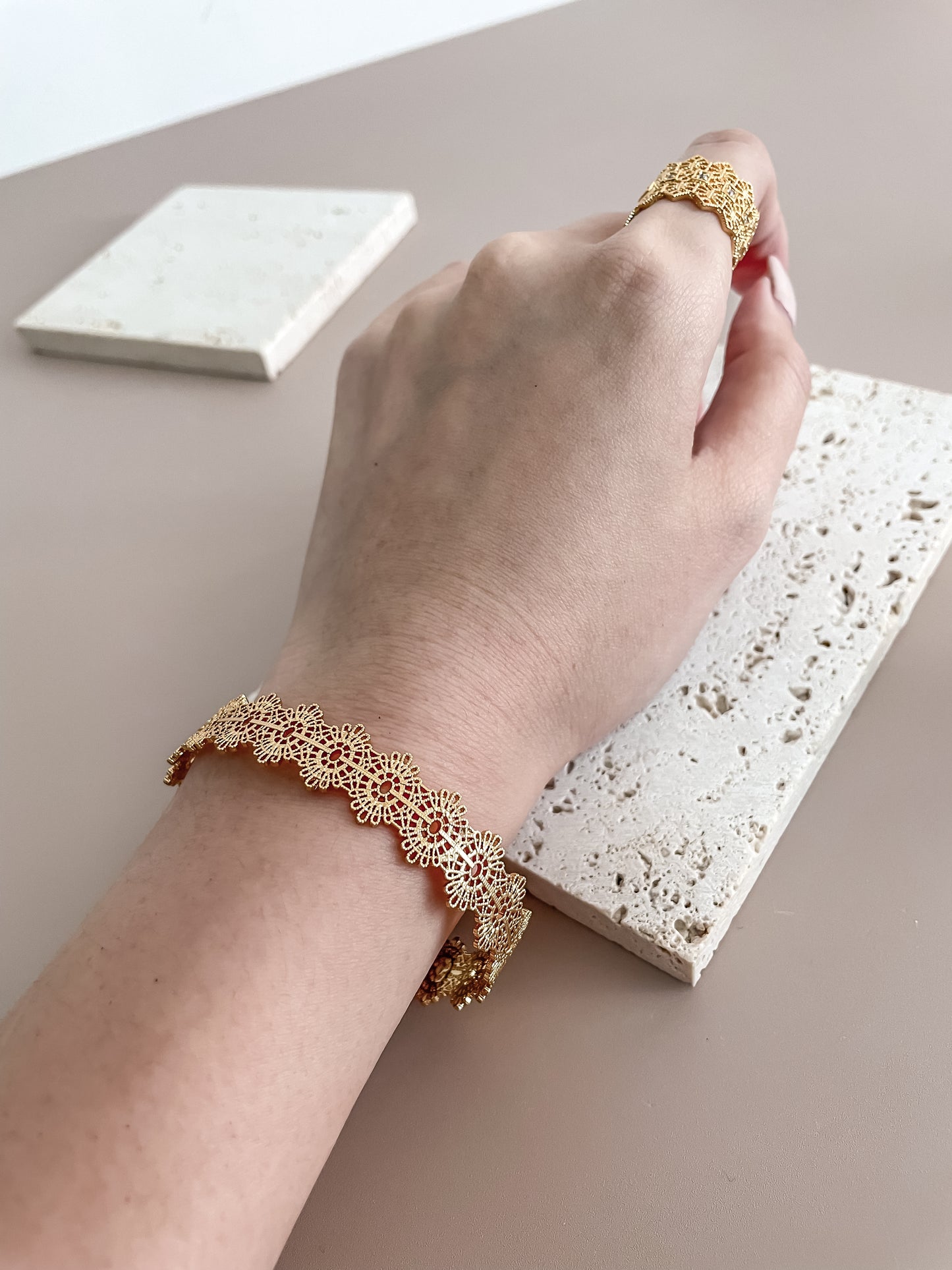 Hollow Flower Lace Bracelet