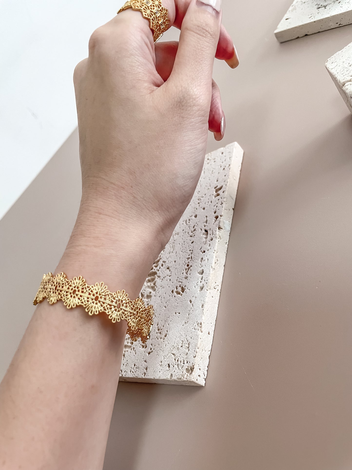 Hollow Flower Lace Bracelet