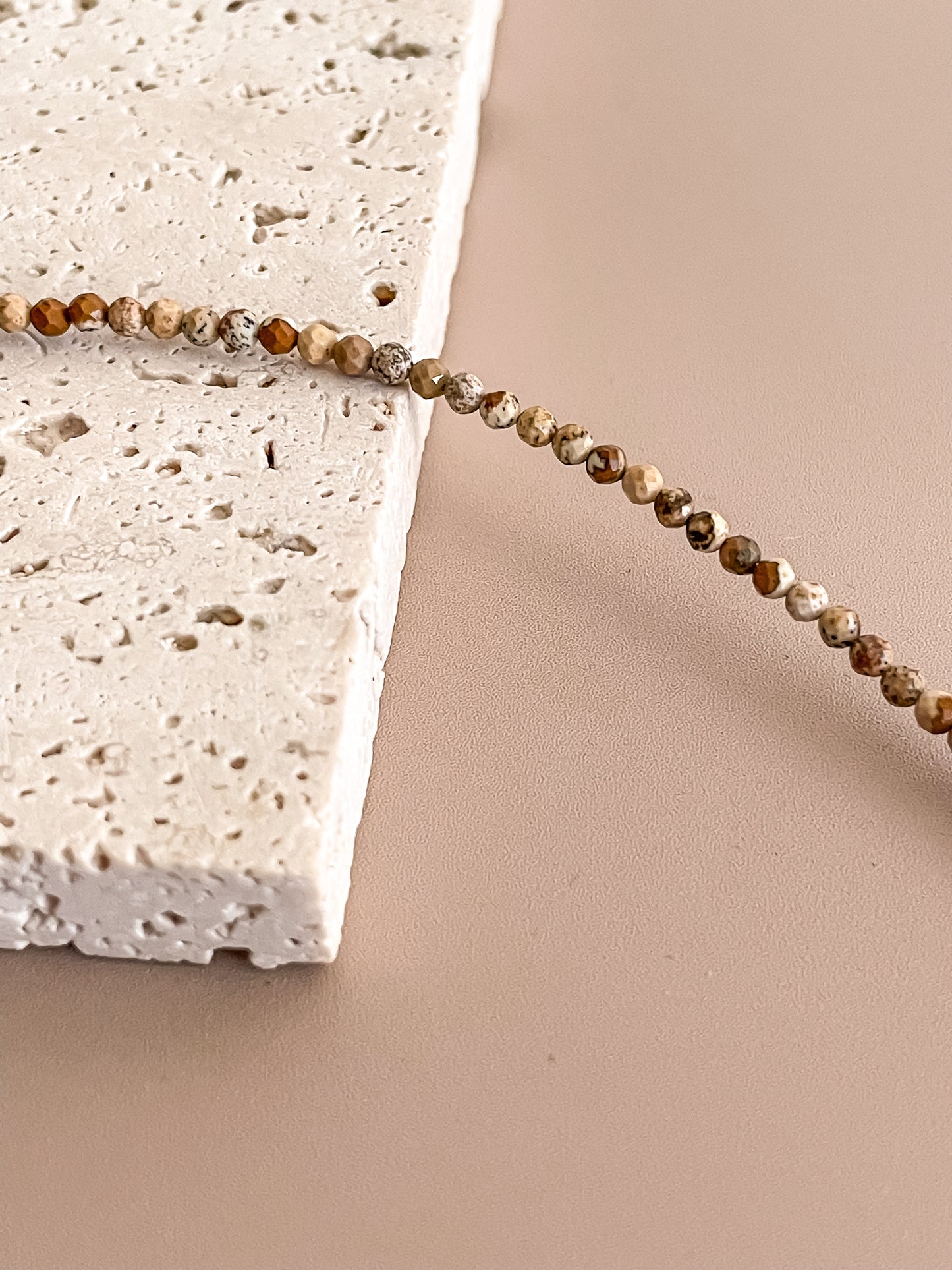 Moon Pendant Beaded Necklace