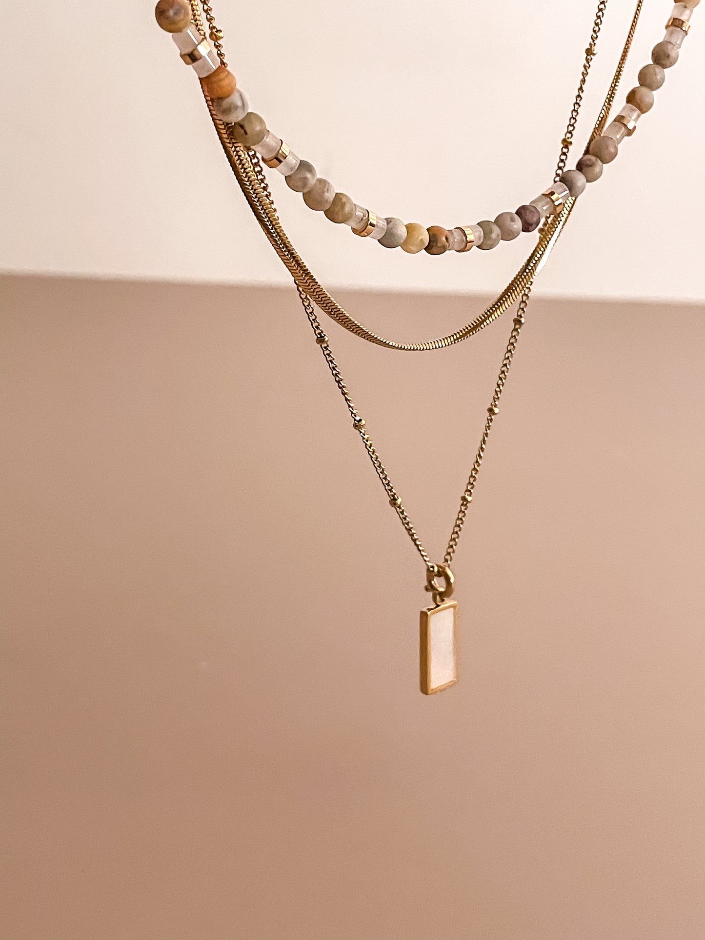 Earthy Tone Beaded Necklace