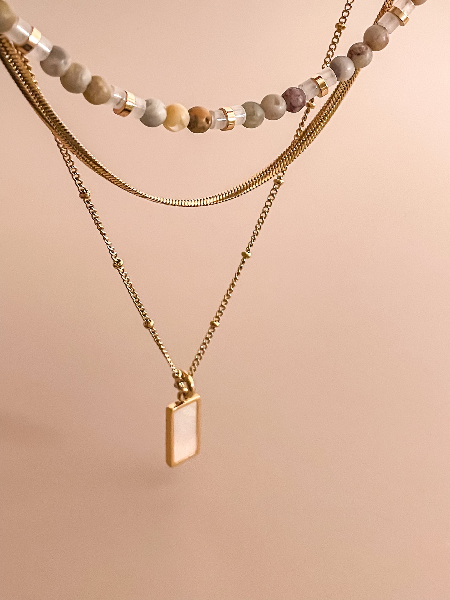 Earthy Tone Beaded Necklace