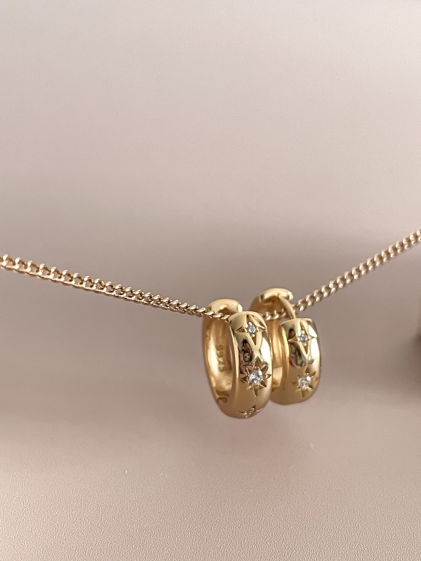 Minimalist Star Zircon Earrings