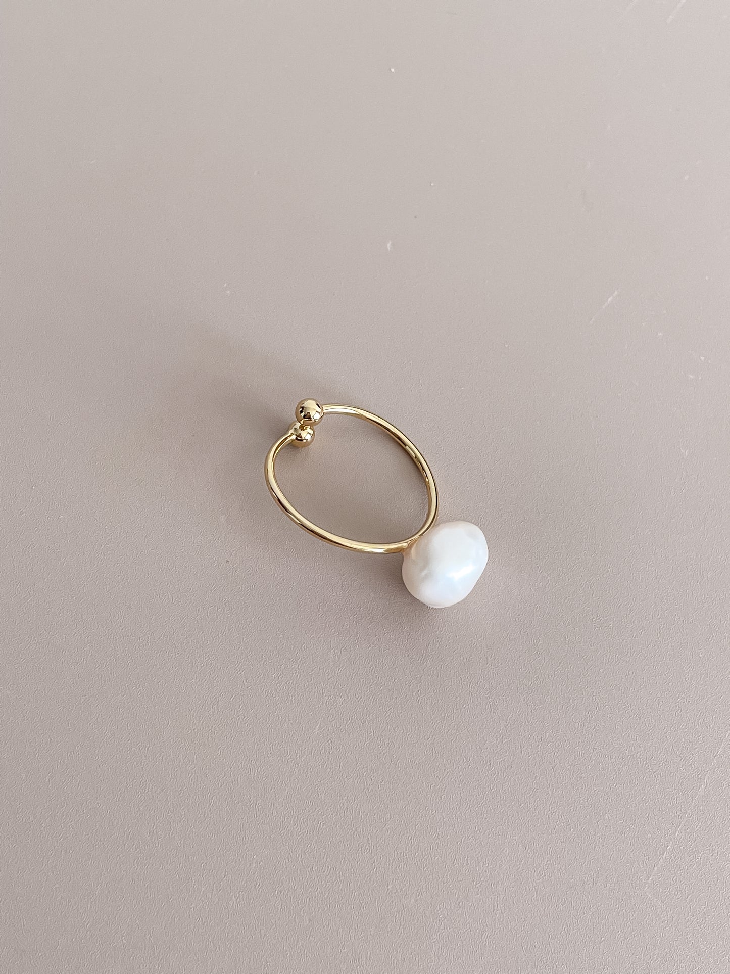Pearl Open Ring