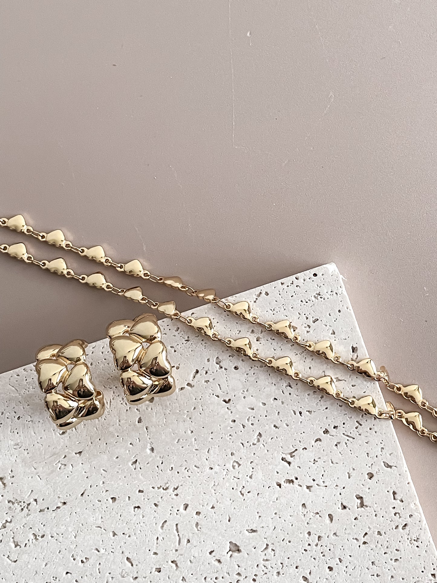 String of Heart Jewelry Set