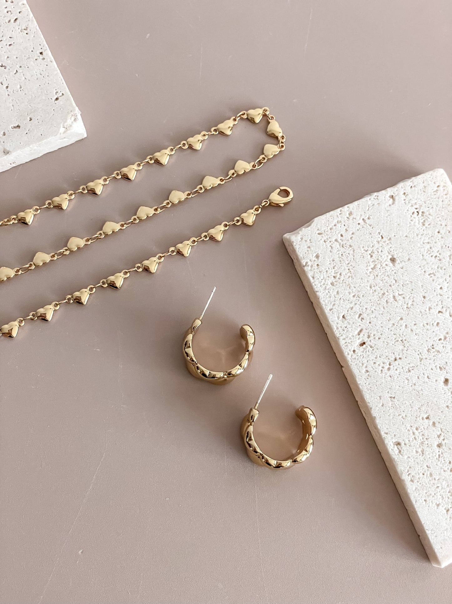 String of Heart Jewelry Set