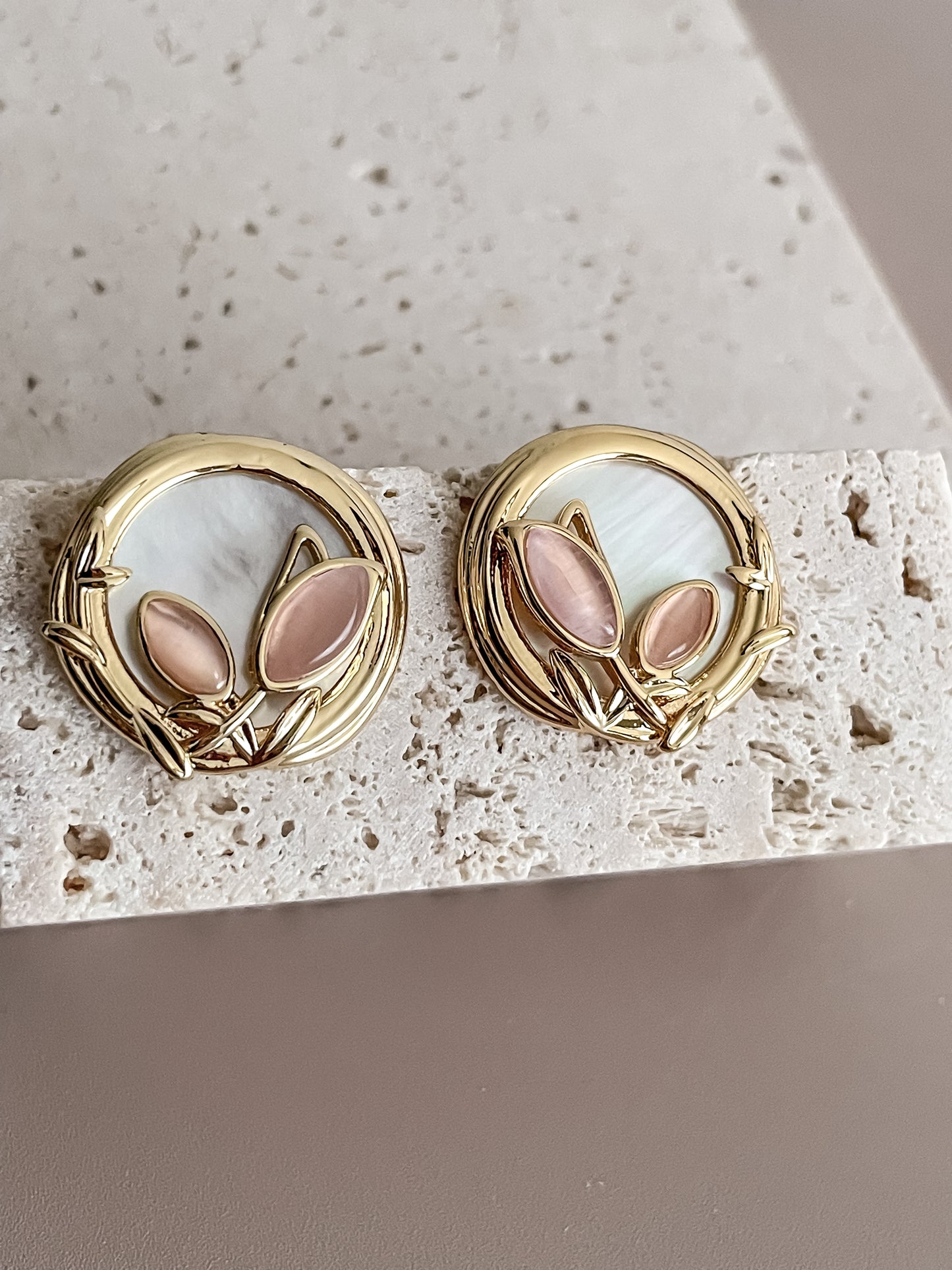 Tulip Flower Earrings