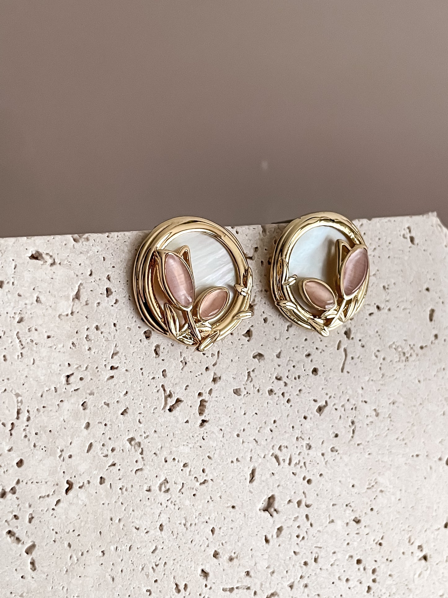 Tulip Flower Earrings