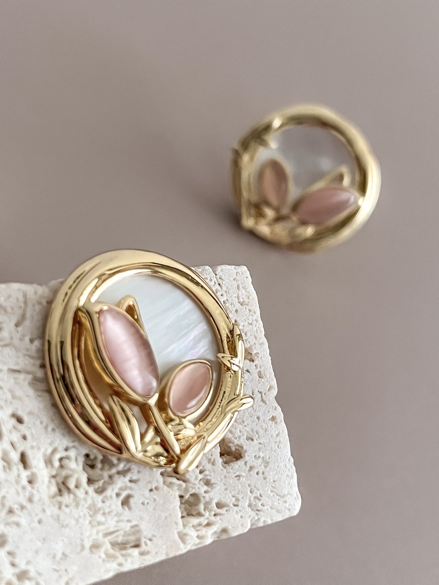 Tulip Flower Earrings