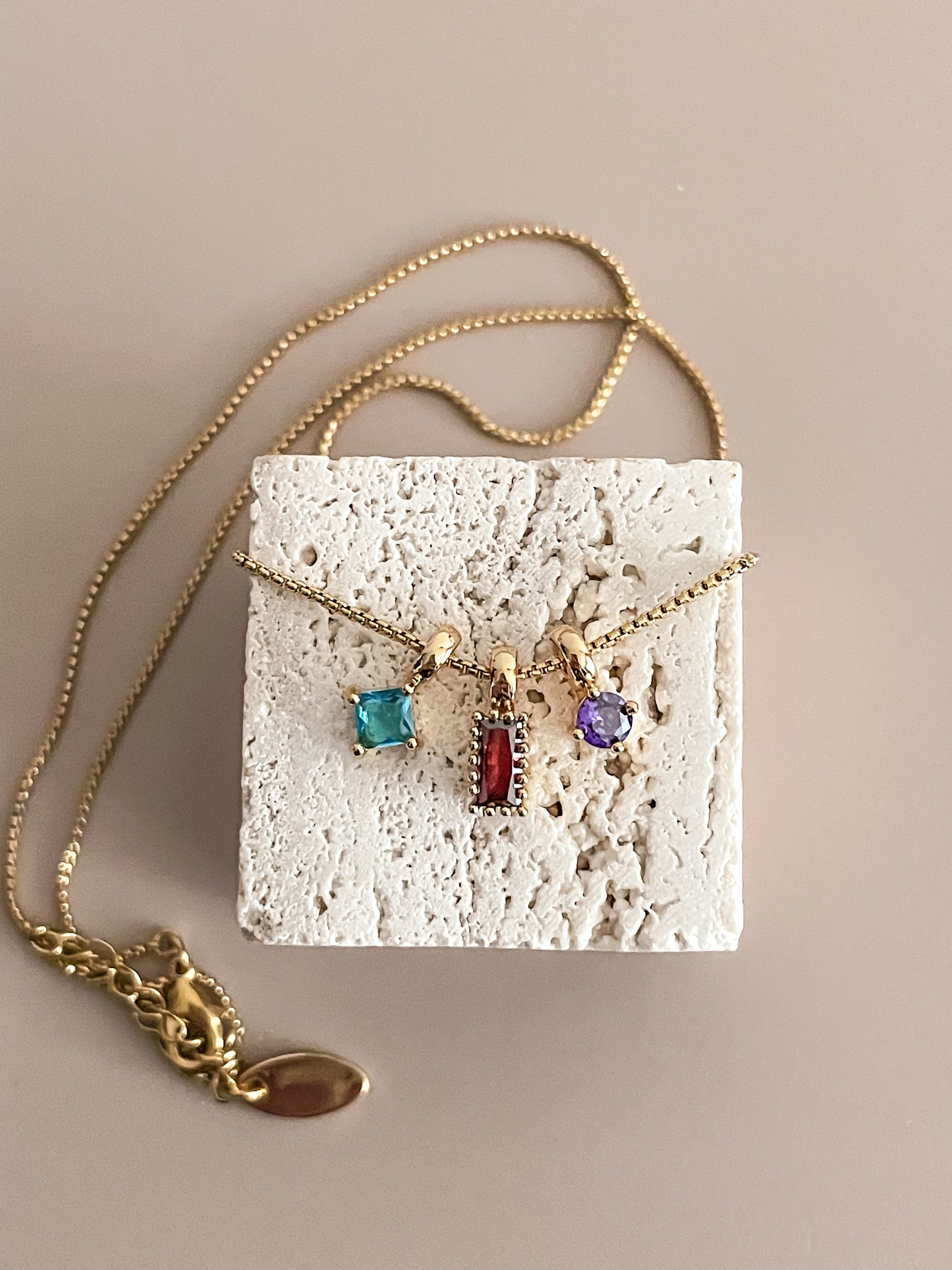 Colorful Zirconia Necklace