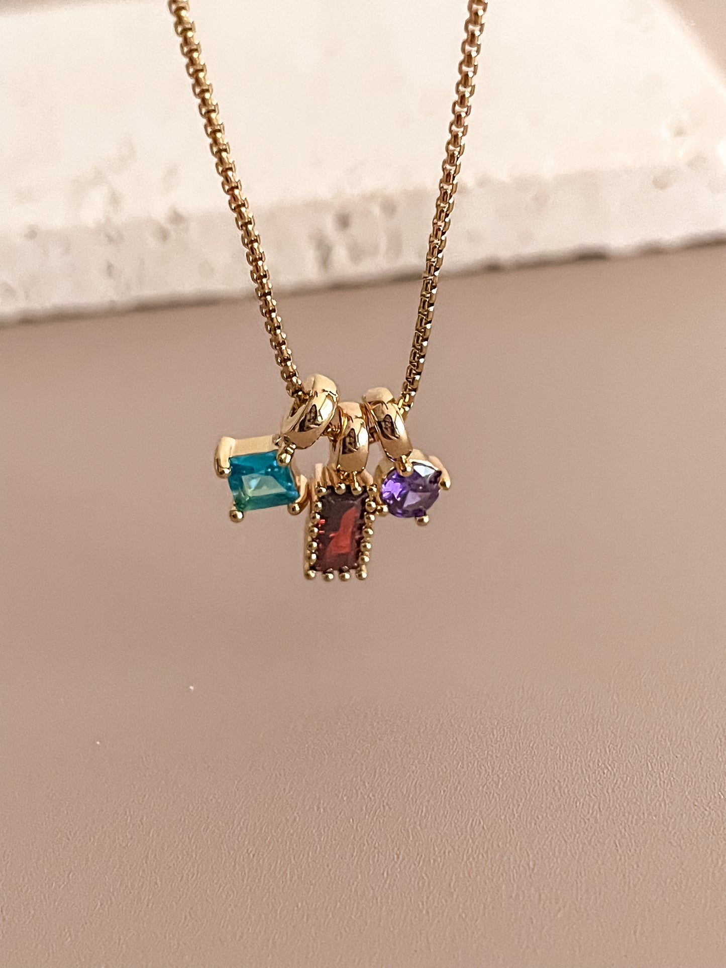 Colorful Zirconia Necklace