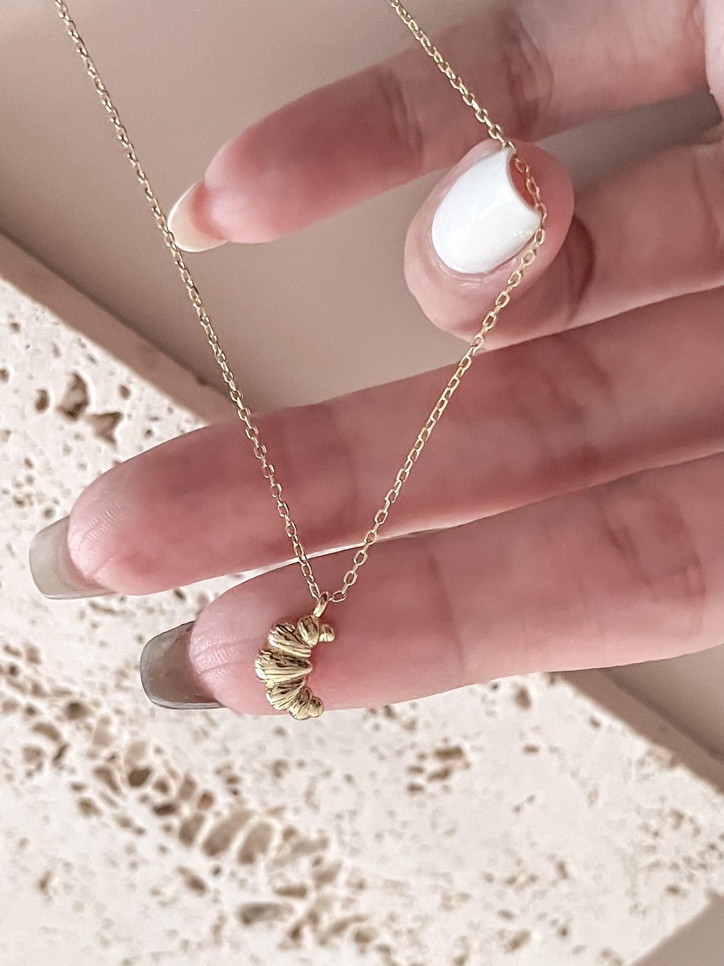 Croissant Pendant Necklace
