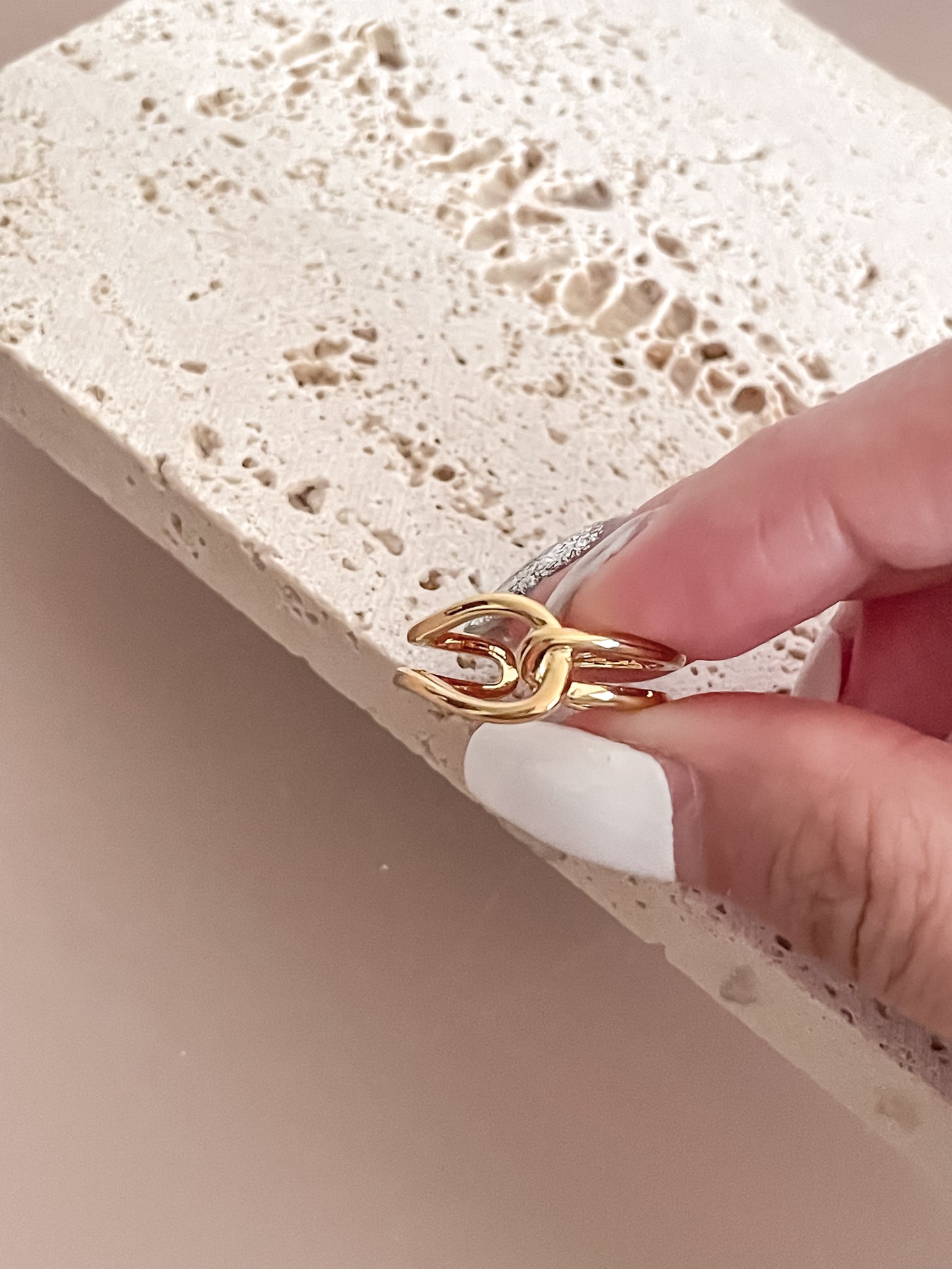 Gold Knot Ring - Wide