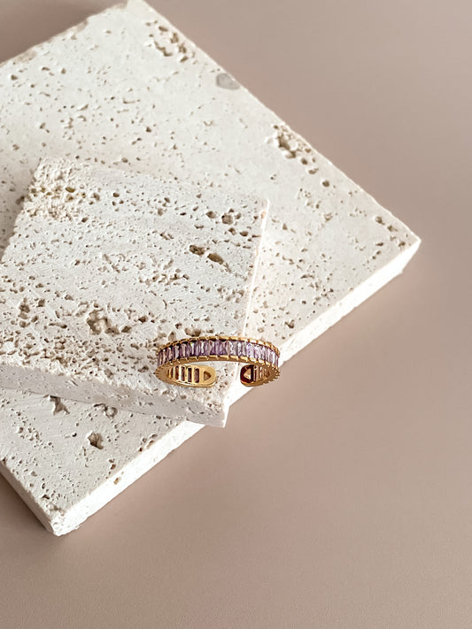 Purple Zircon Ring