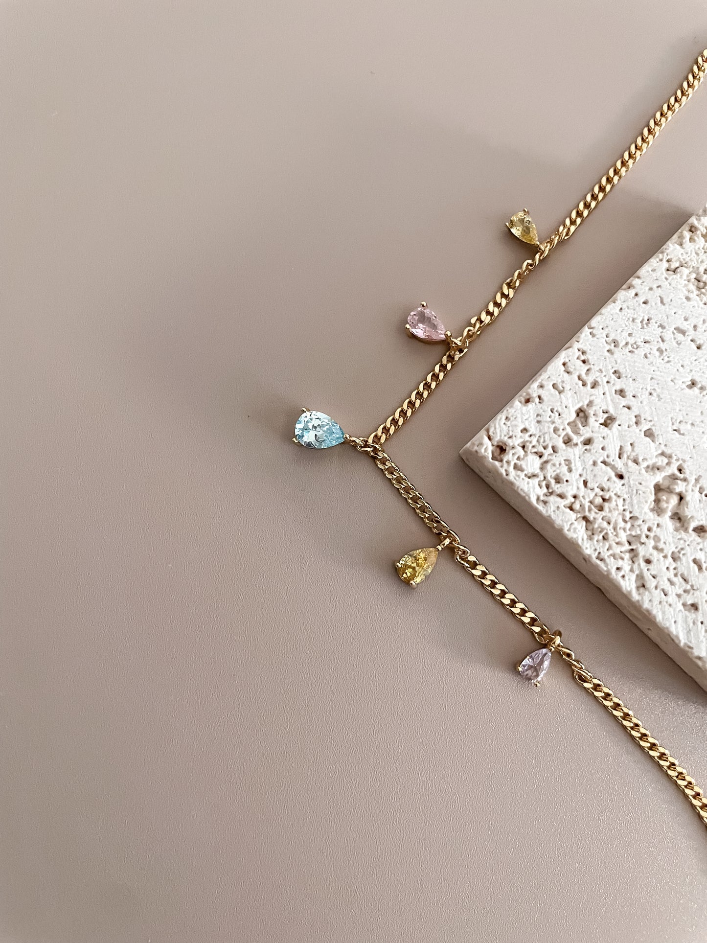 Colorful Zircon Necklace