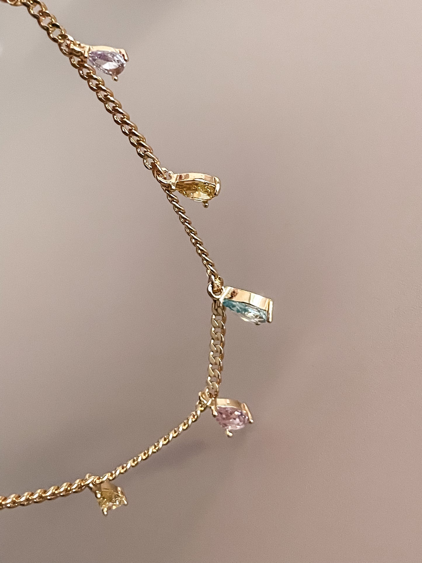 Colorful Zircon Necklace