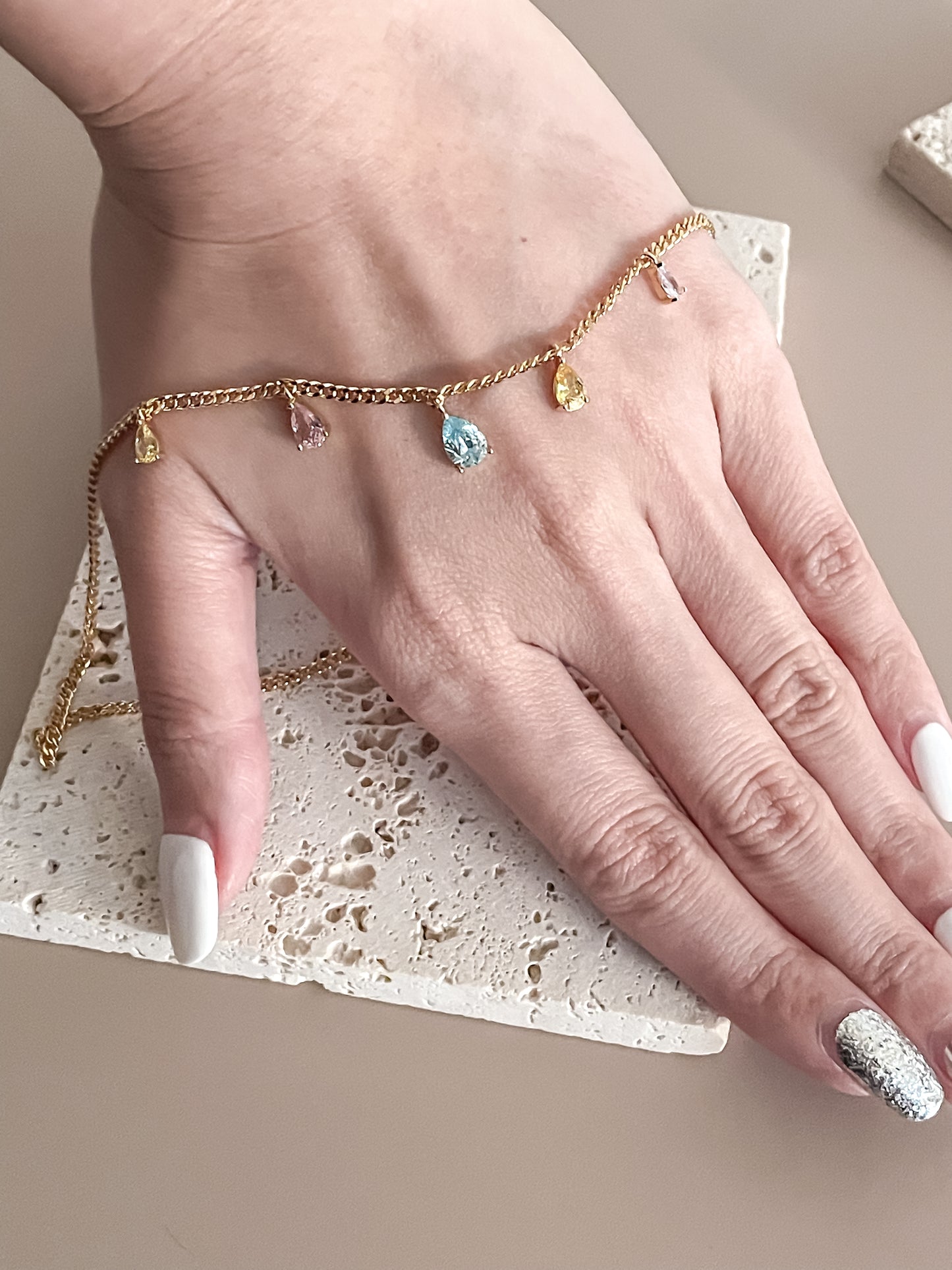 Colorful Zircon Necklace