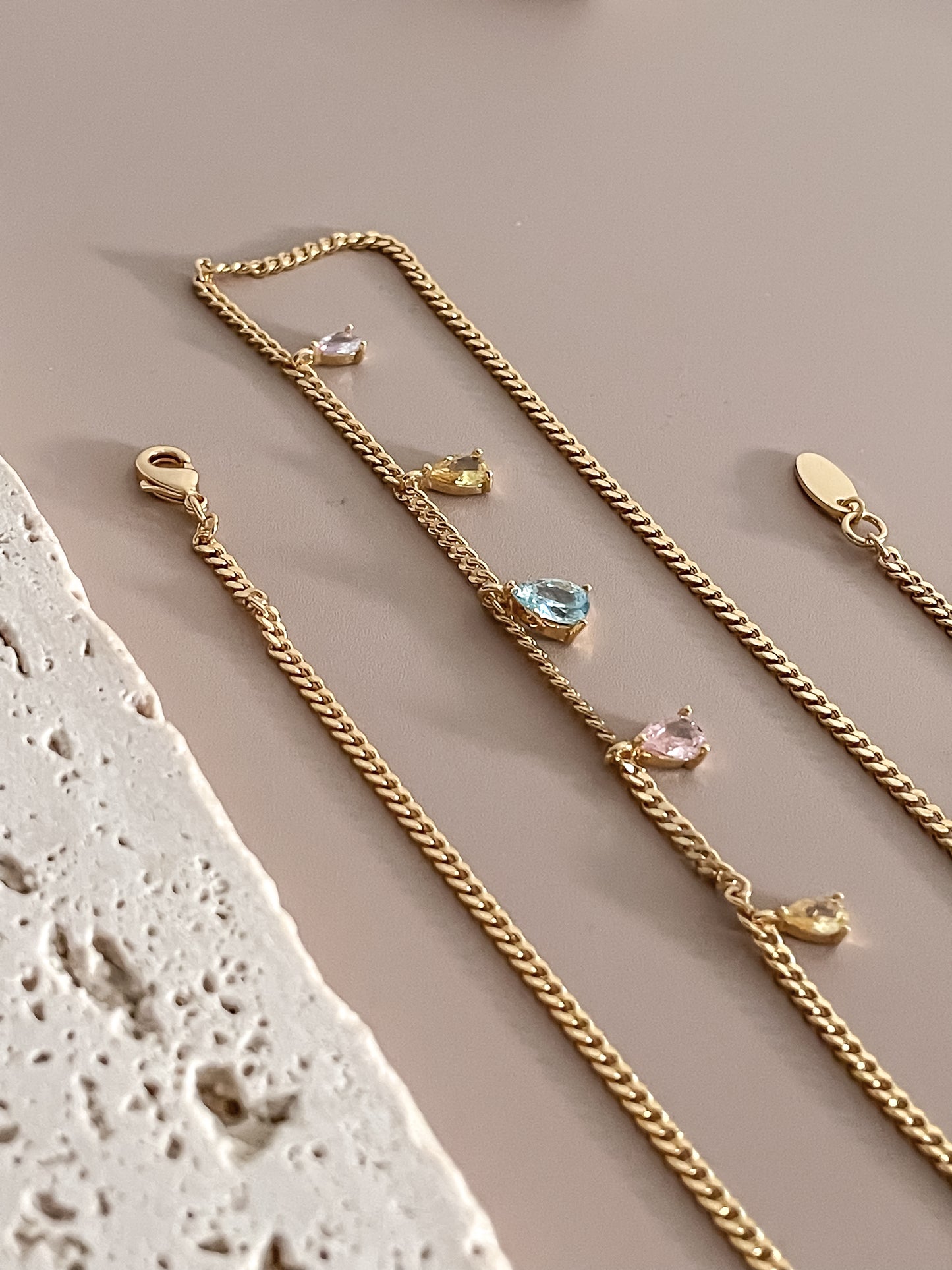 Colorful Zircon Necklace