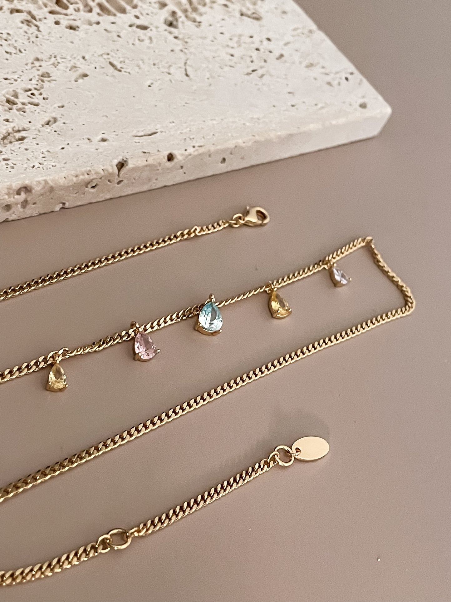 Colorful Zircon Necklace