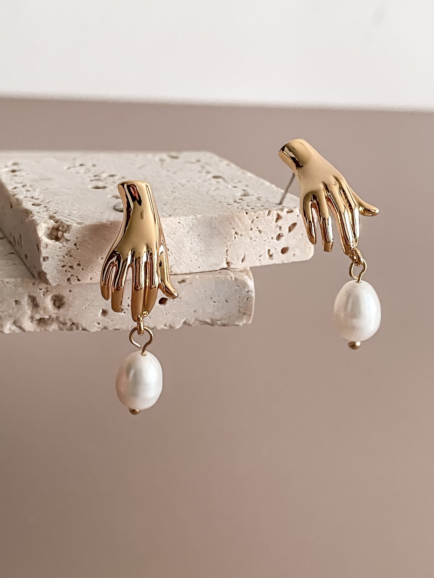 Handpicked Drop Earrings w/Pearl