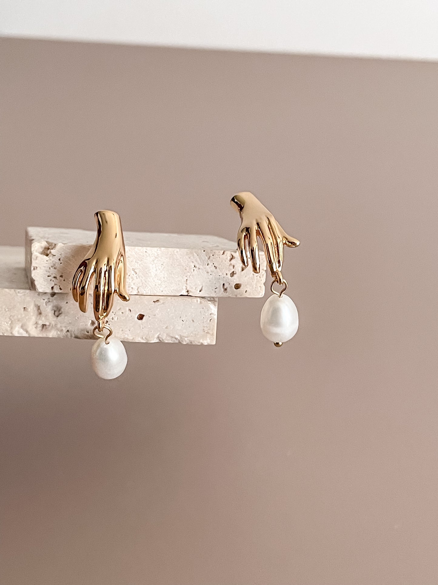 Handpicked Drop Earrings w/Pearl