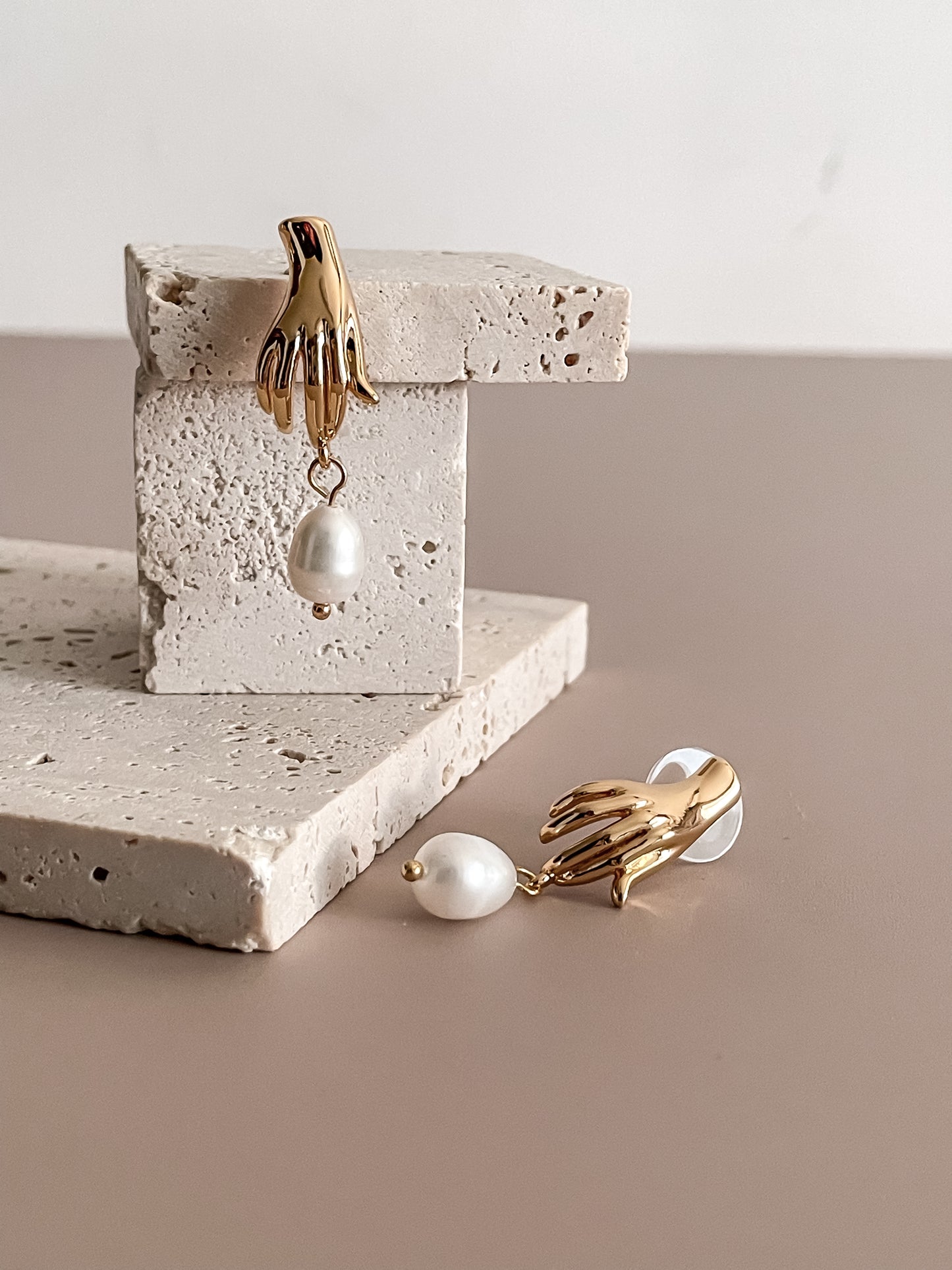Handpicked Drop Earrings w/Pearl