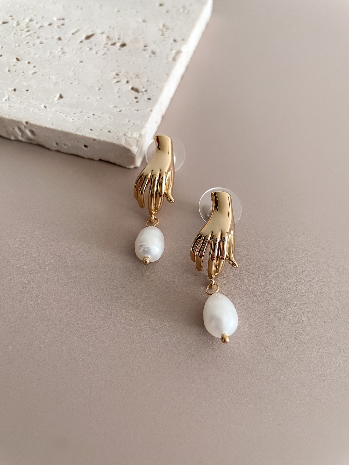 Handpicked Drop Earrings w/Pearl