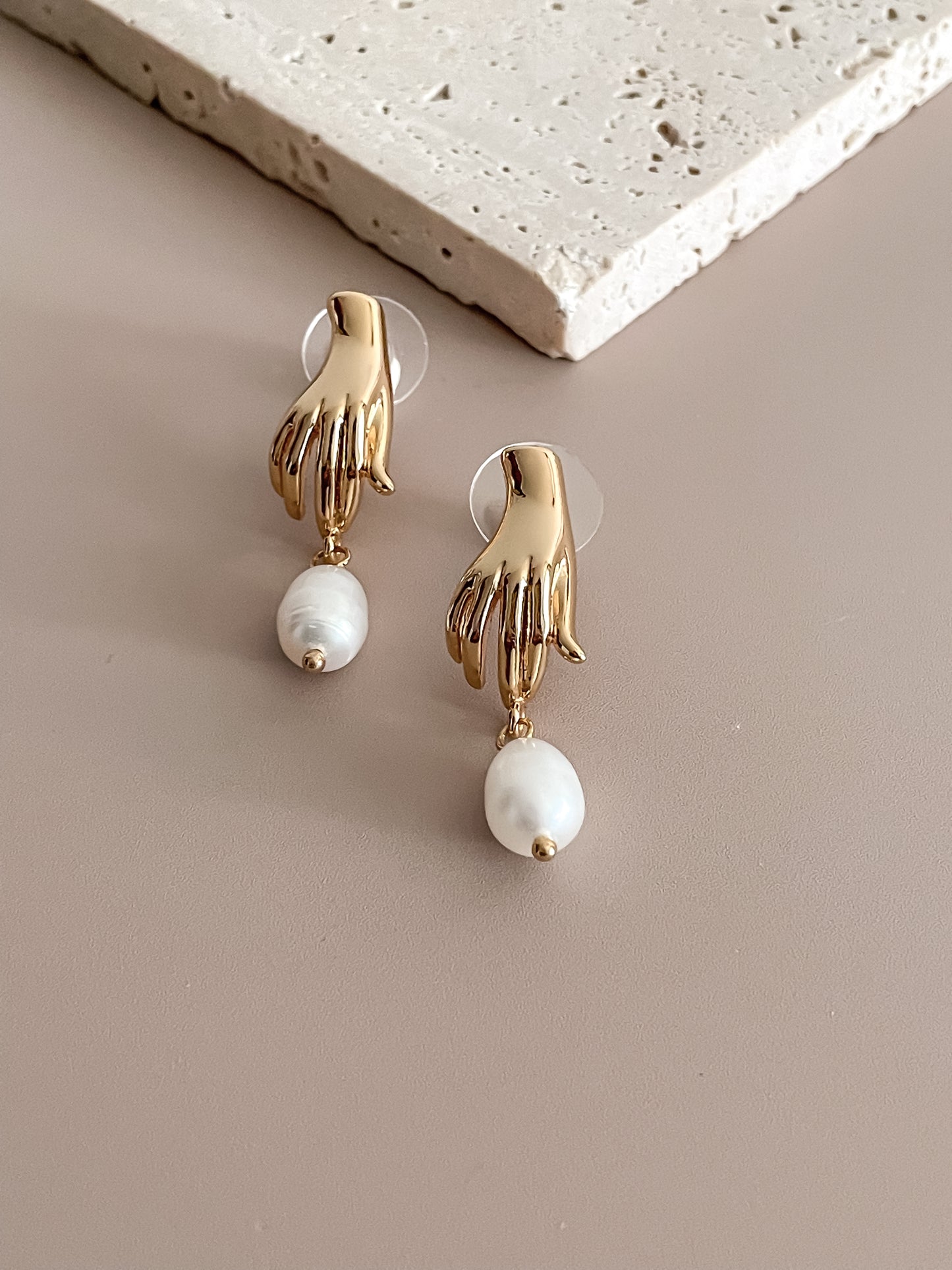 Handpicked Drop Earrings w/Pearl