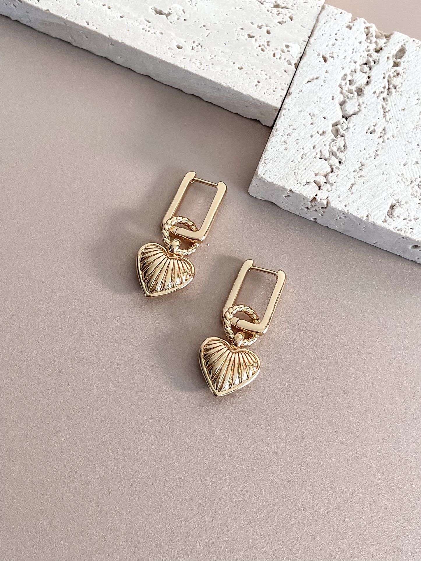 Ridge Heart Jewelry Set