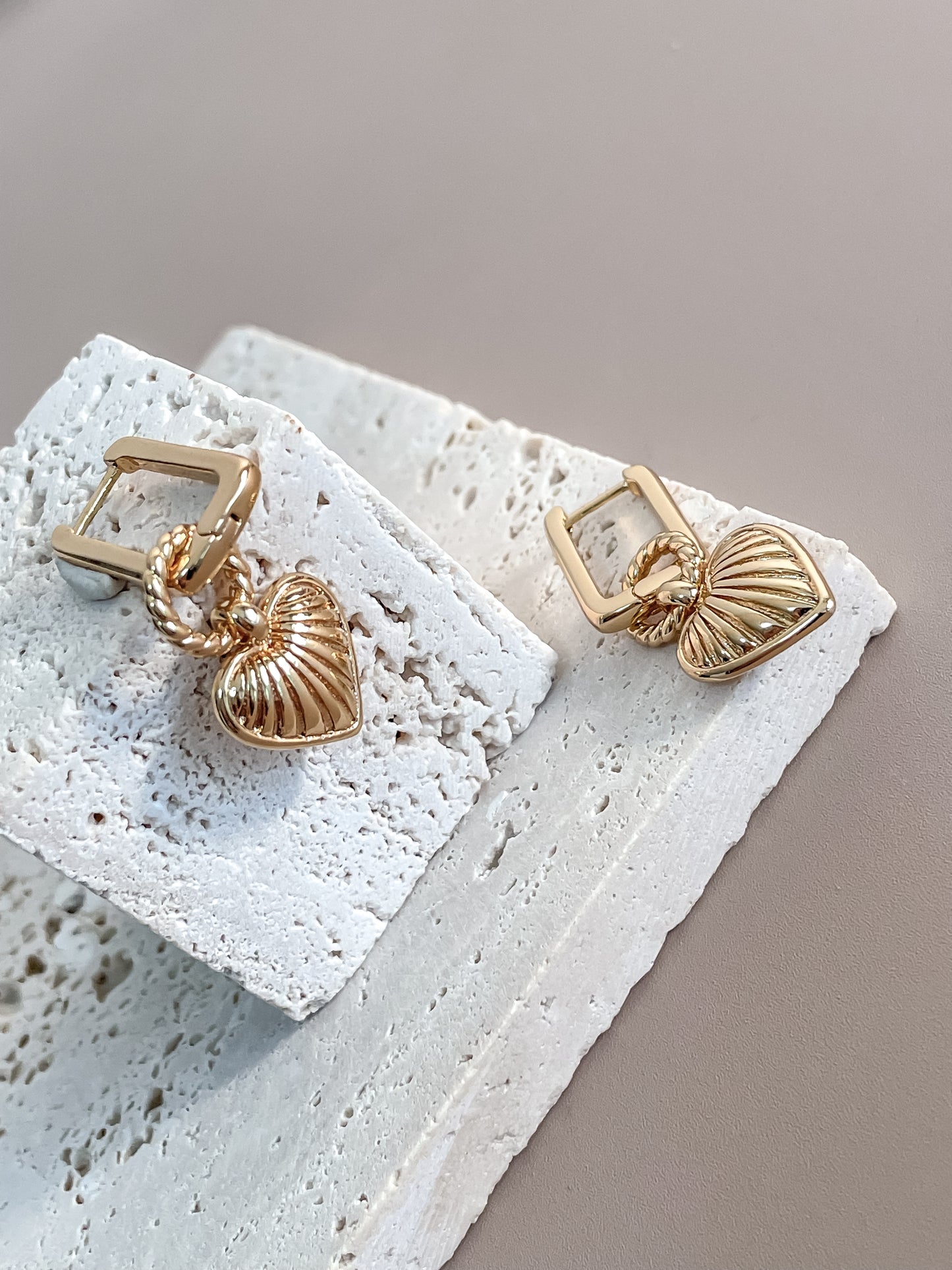 Ridge Heart Jewelry Set