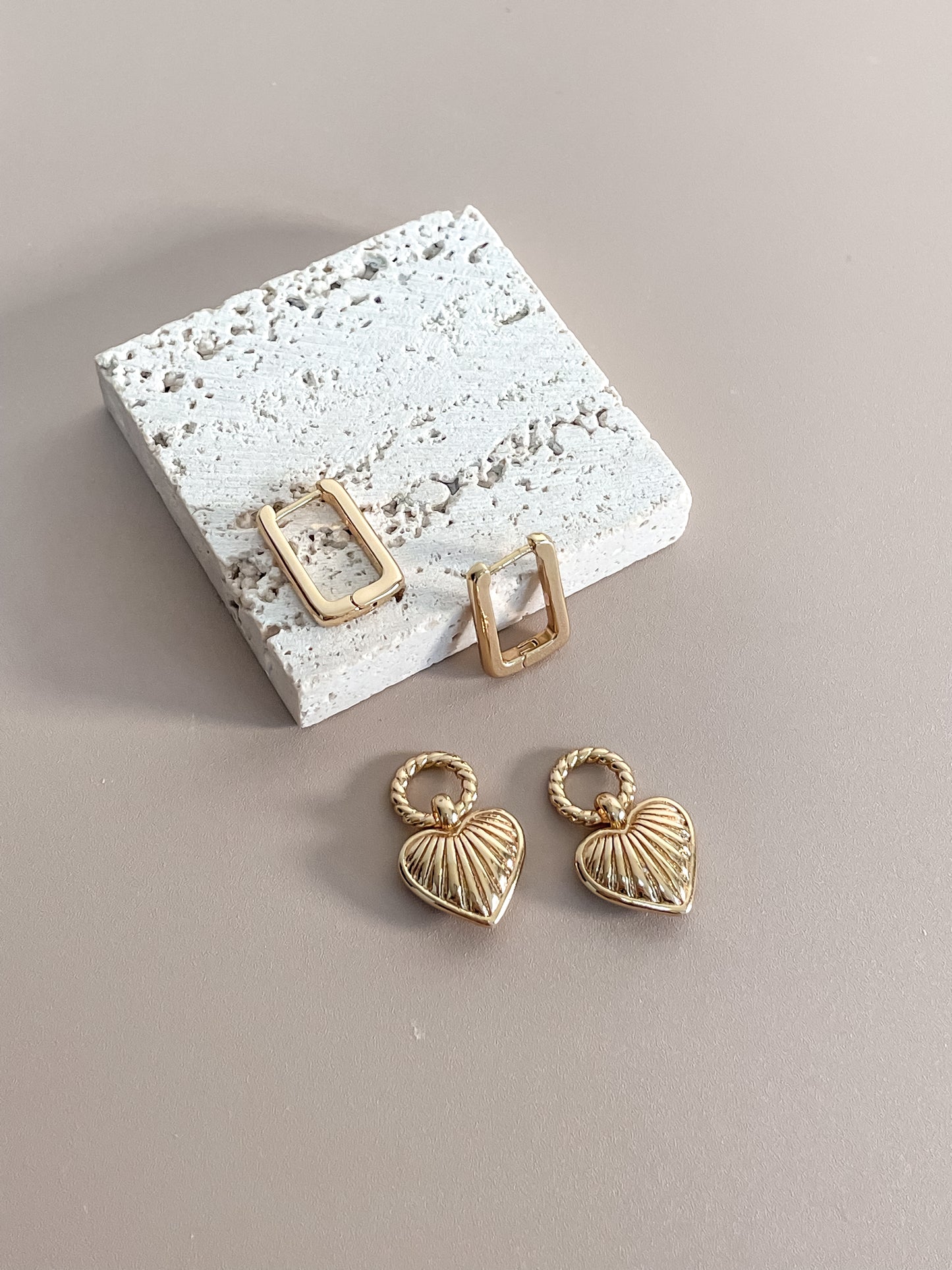Ridge Heart Jewelry Set