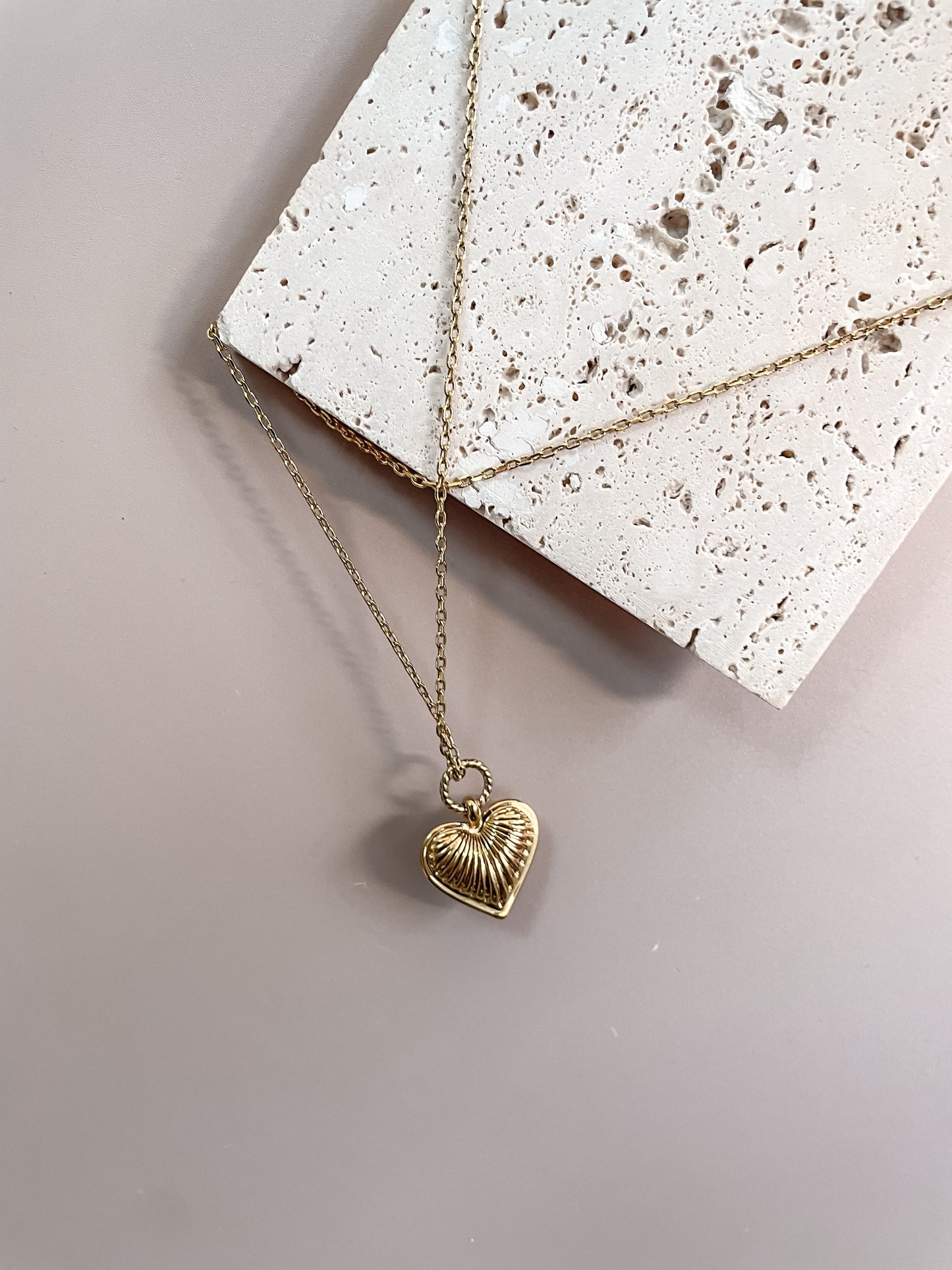 Ridge Heart Jewelry Set