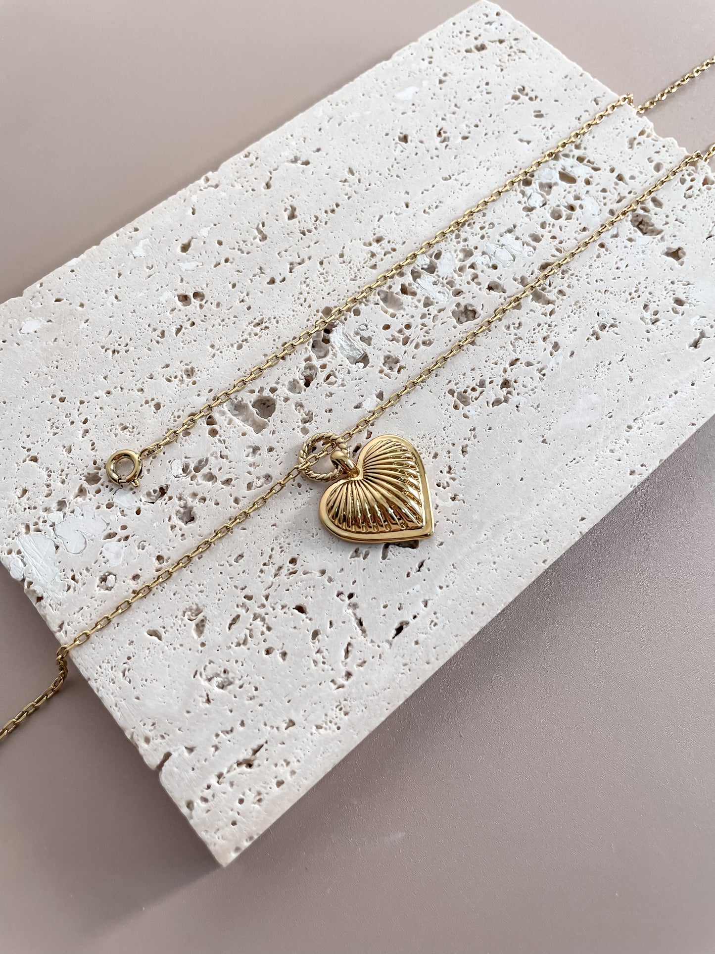 Ridge Heart Jewelry Set