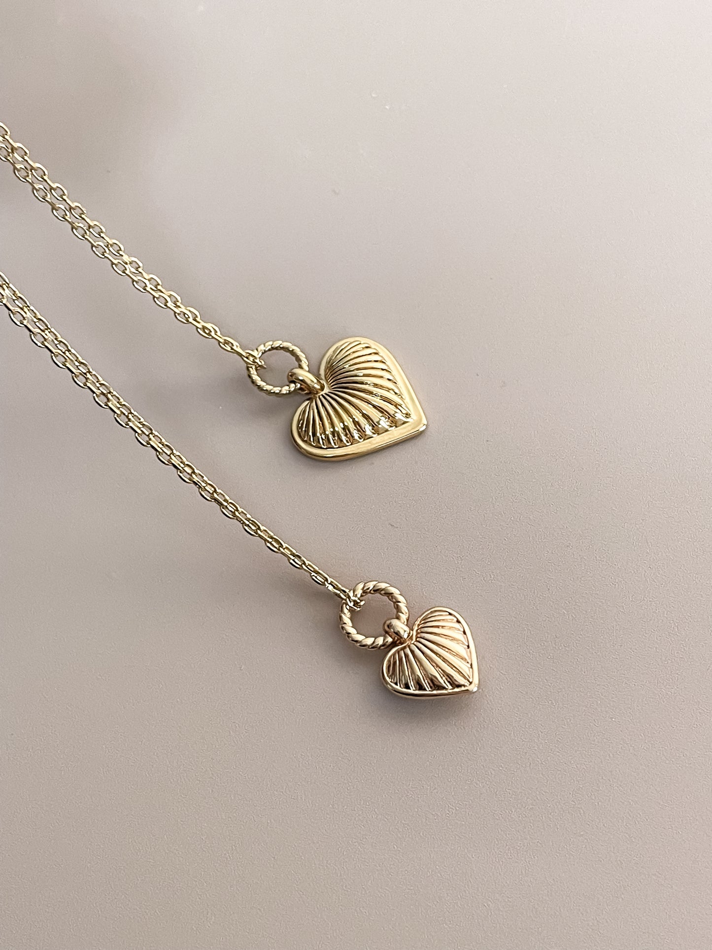 Ridge Heart Jewelry Set