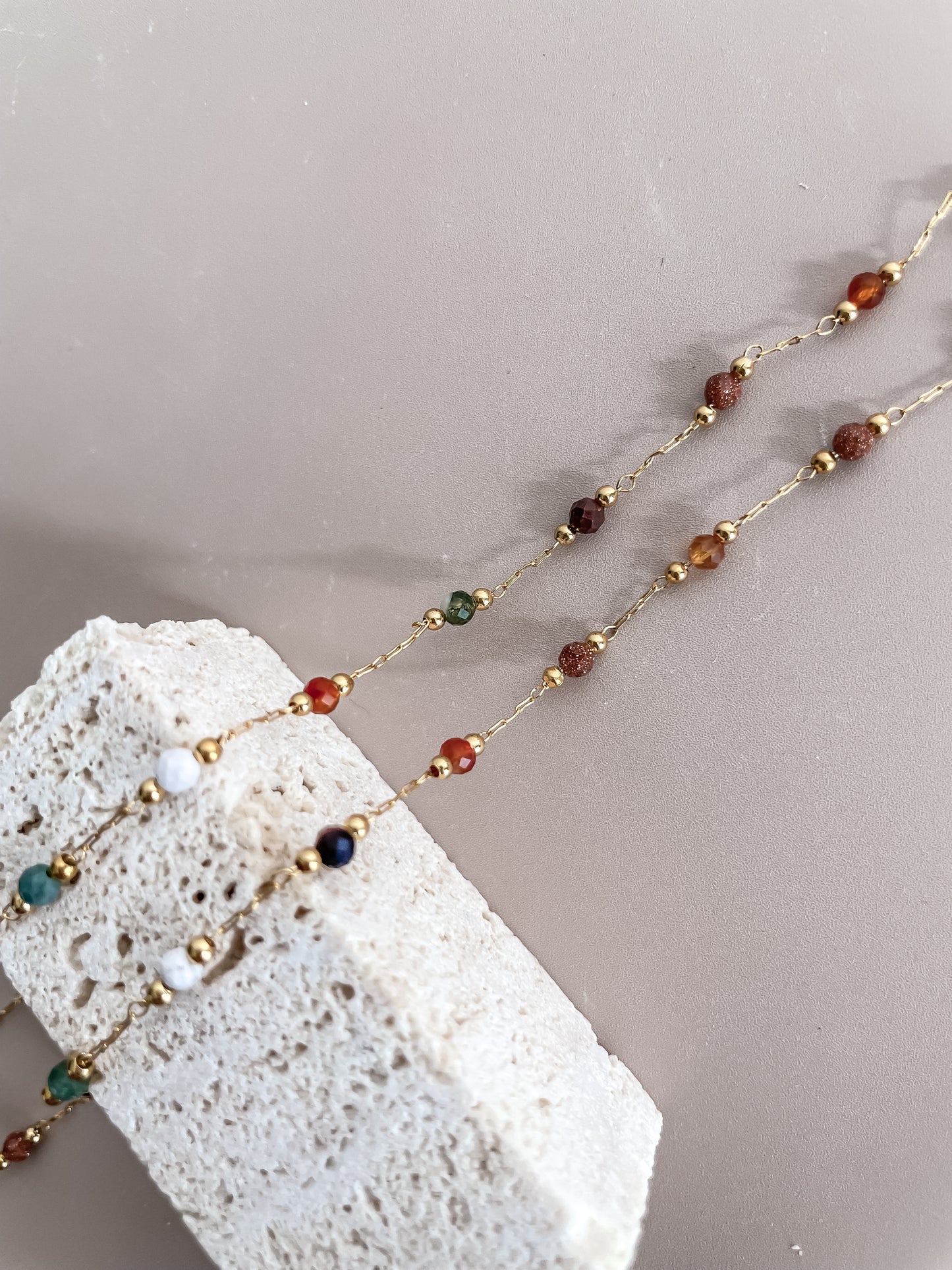Beaded Collarbone Necklace