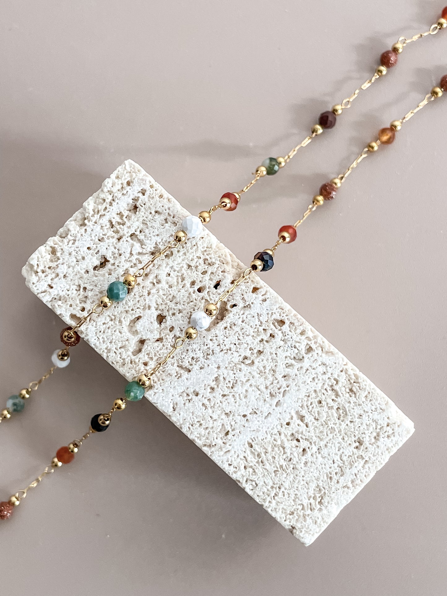 Beaded Collarbone Necklace