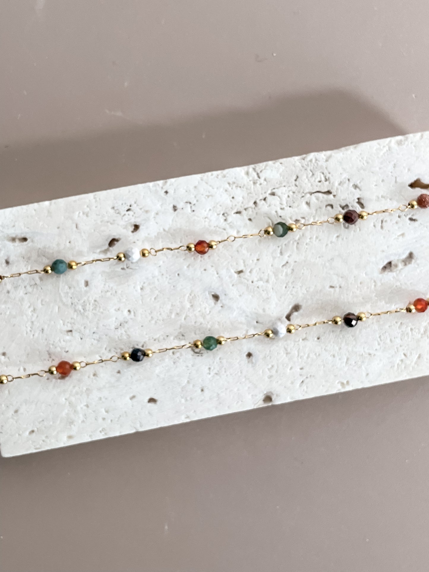 Beaded Collarbone Necklace