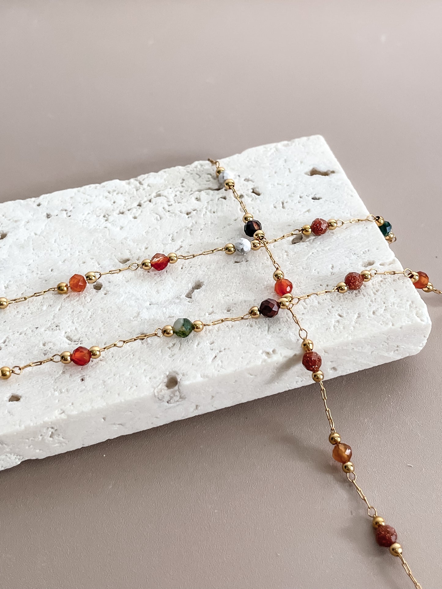 Beaded Collarbone Necklace