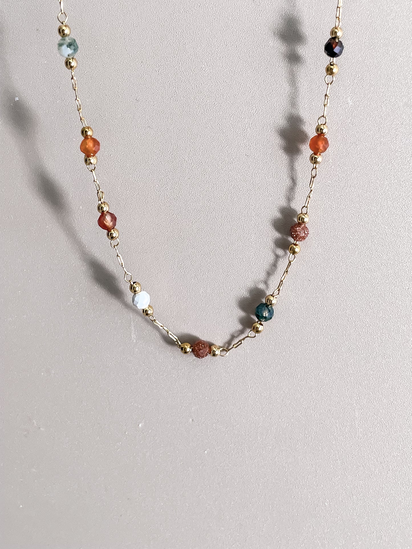 Beaded Collarbone Necklace