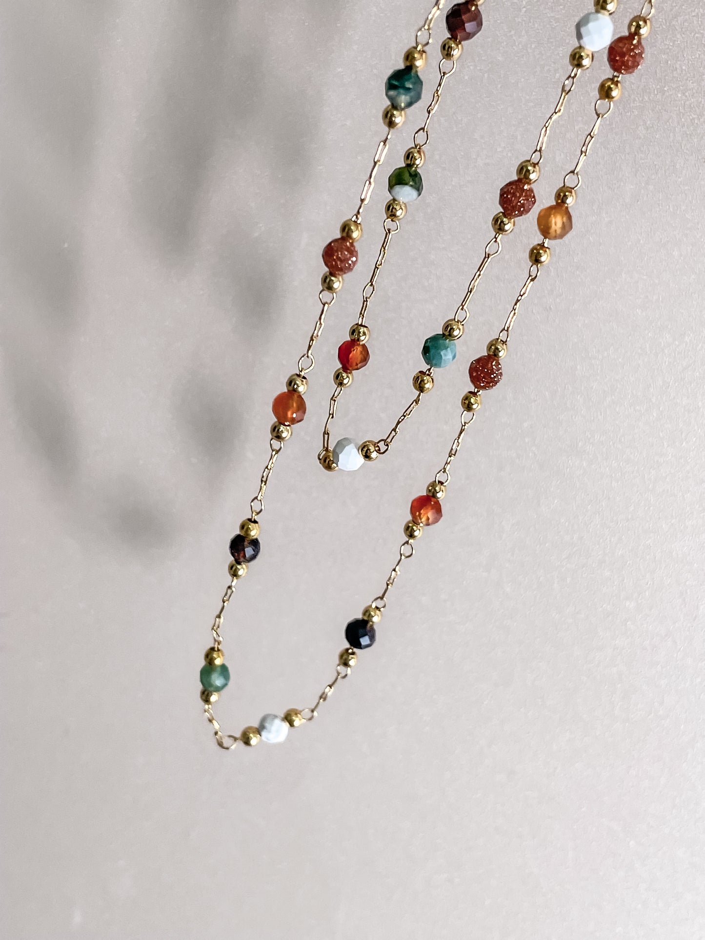 Beaded Collarbone Necklace