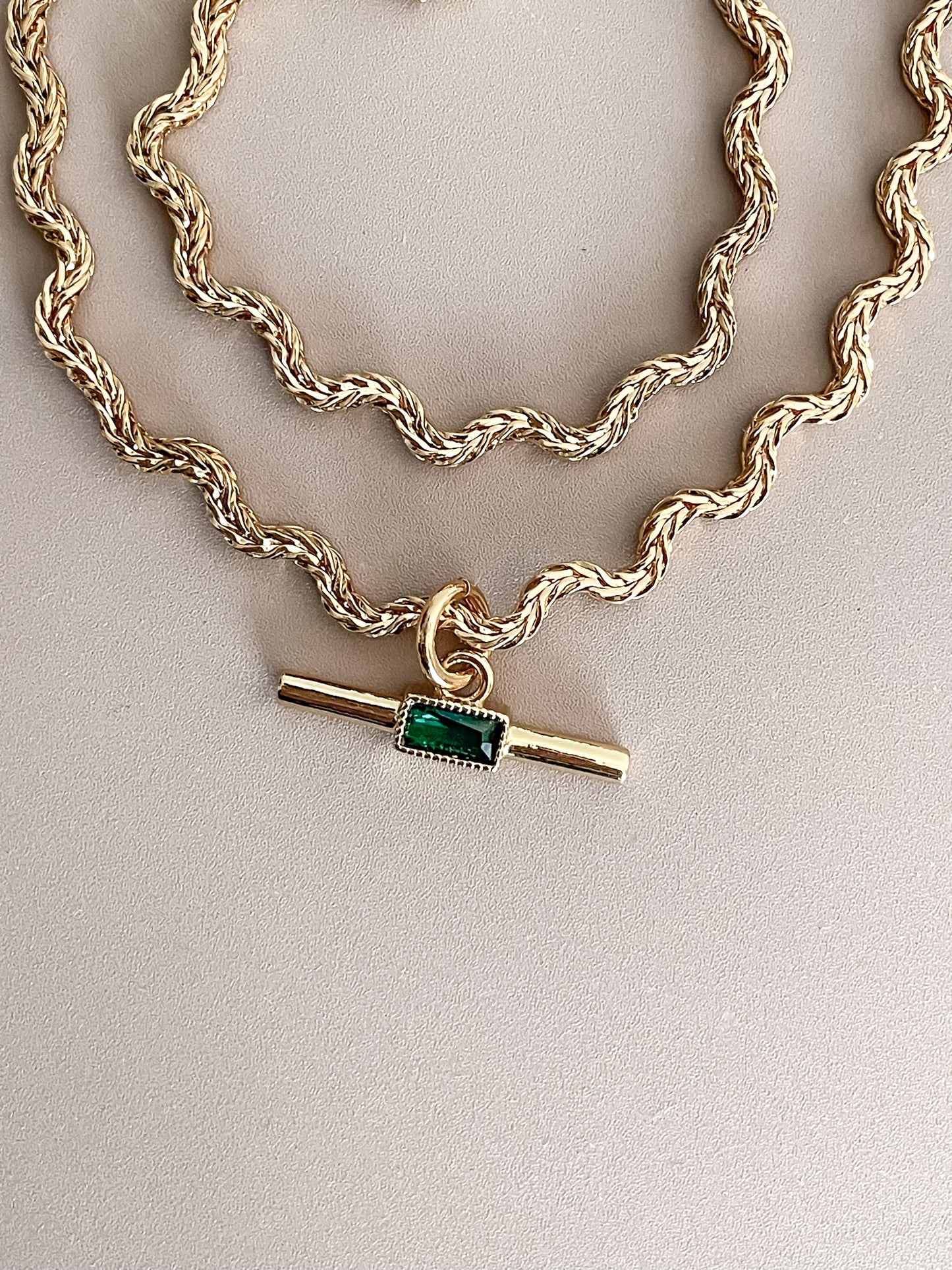 Zirconia Asymmetric Necklace