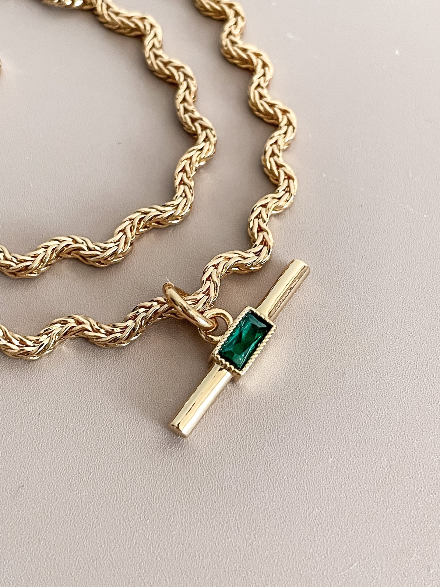 Zirconia Asymmetric Necklace
