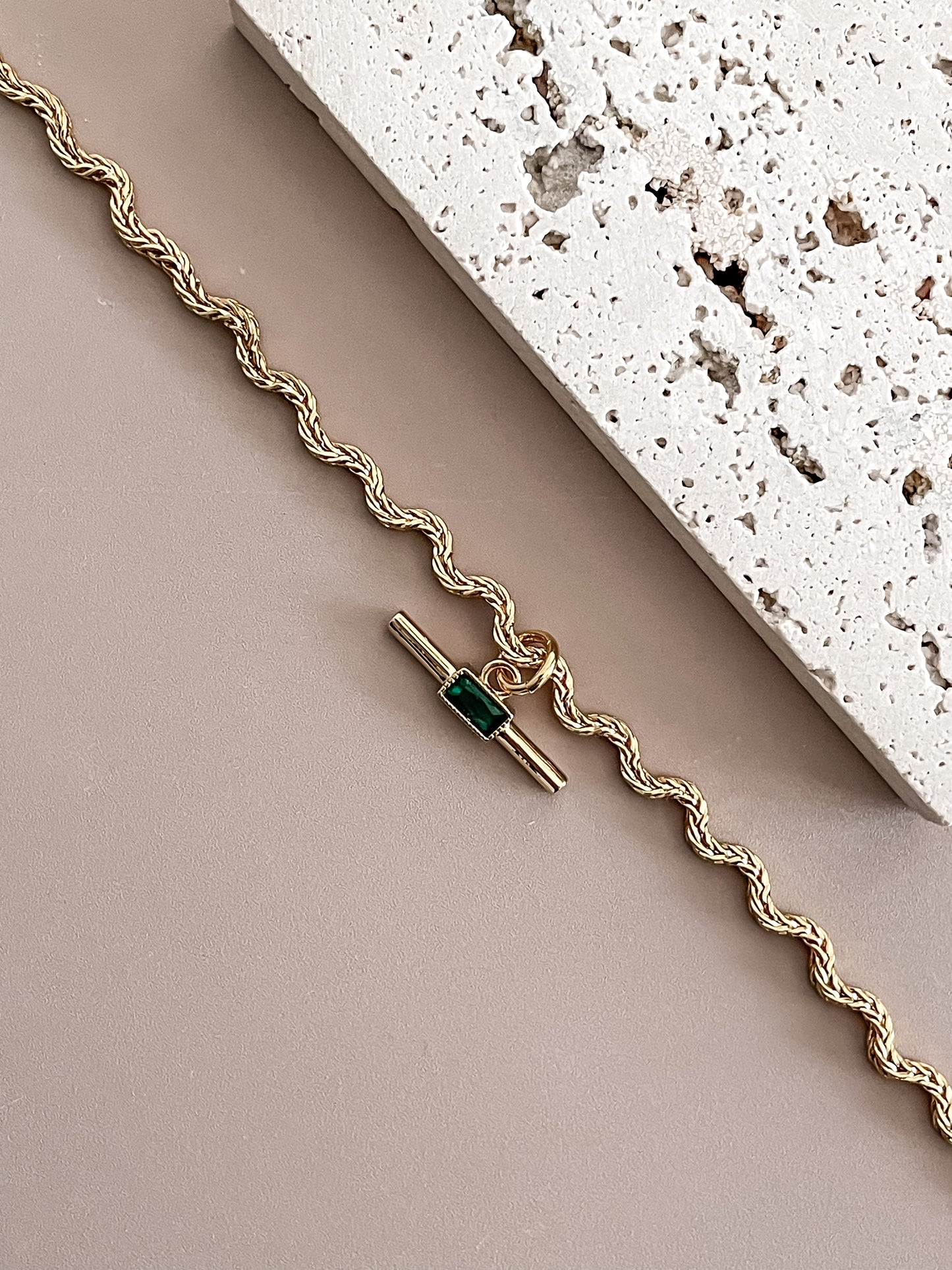 Zirconia Asymmetric Necklace
