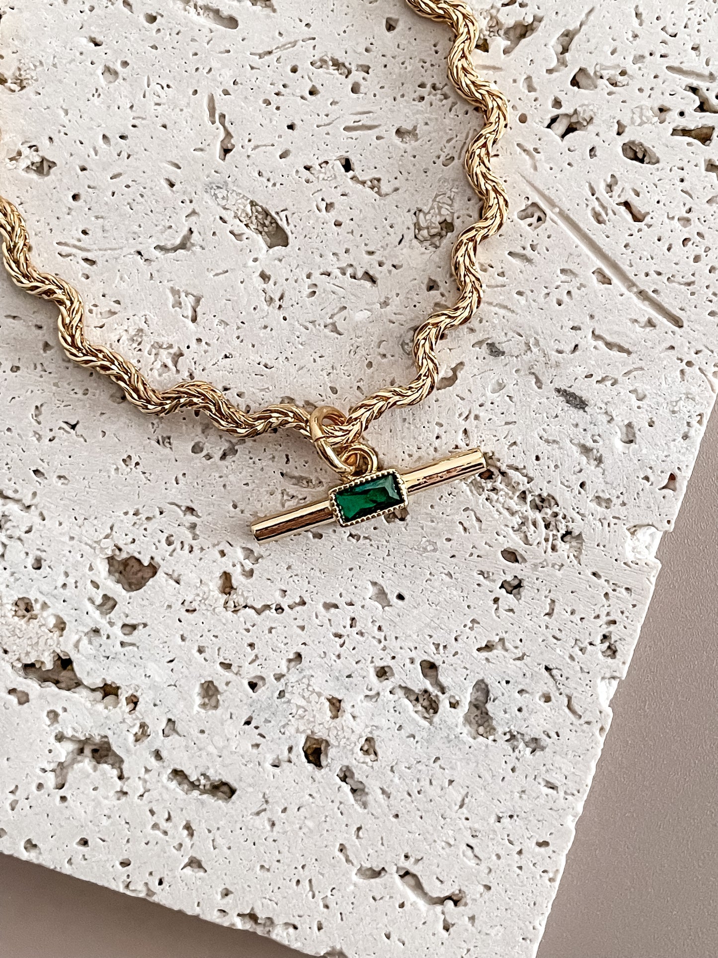 Zirconia Asymmetric Necklace