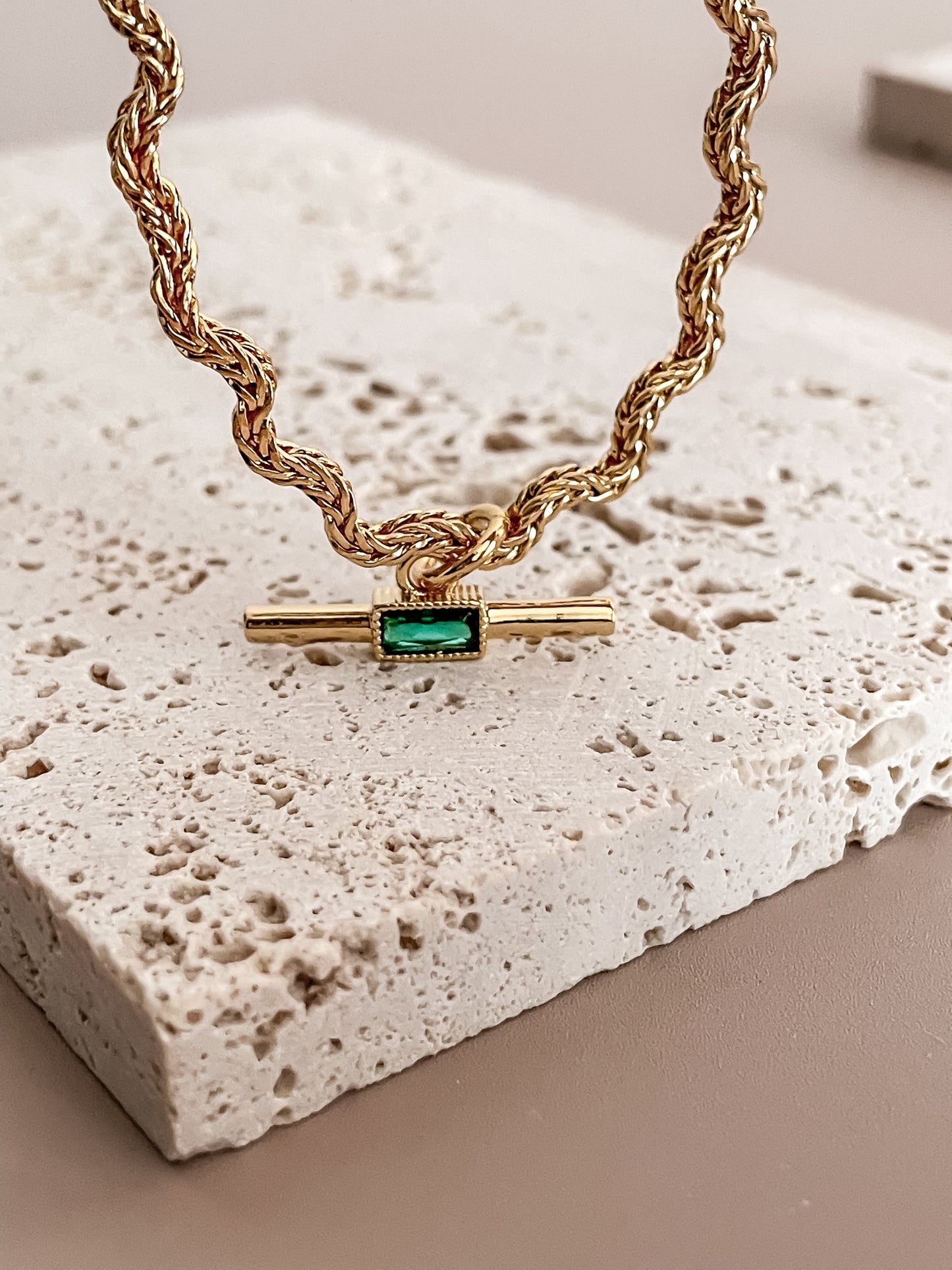Zirconia Asymmetric Necklace